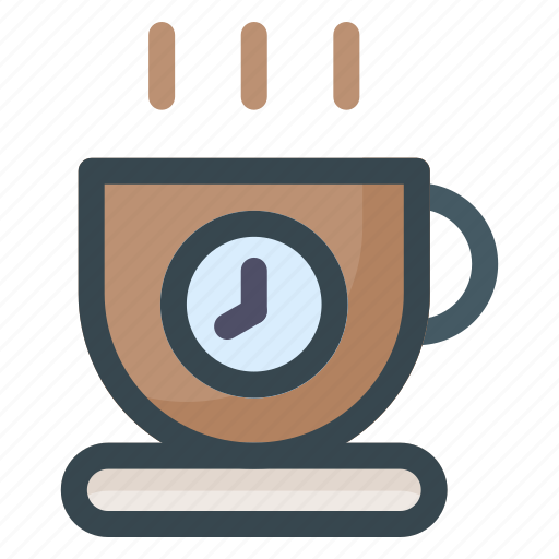 Coffee, tea, time, clock, watch, timer, drink icon - Download on Iconfinder