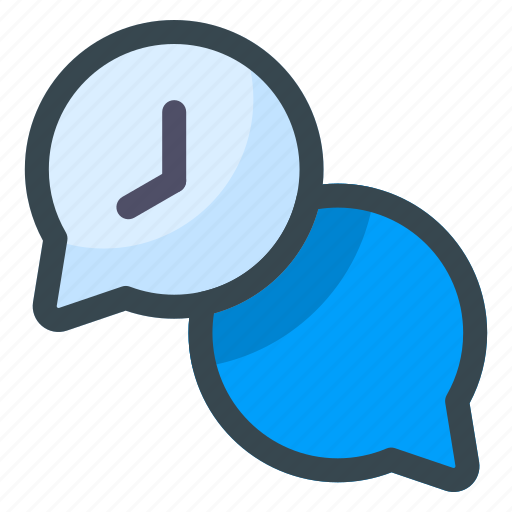 Talk, time, clock, chat, message, mail, email icon - Download on Iconfinder