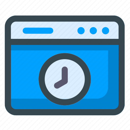 Webpage, time, clock, watch icon - Download on Iconfinder