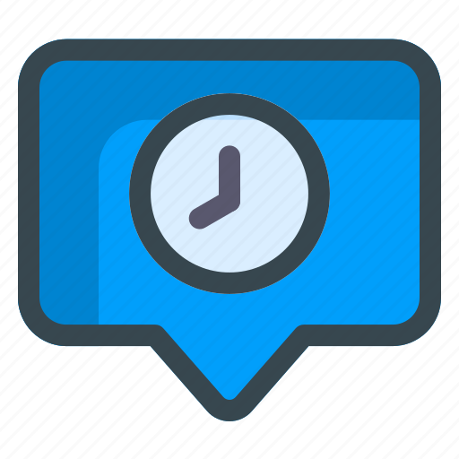 Message, time, chat, clock icon - Download on Iconfinder