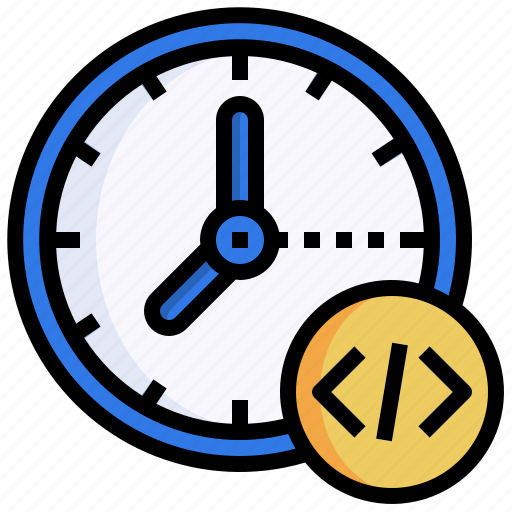 Code, program, time, markup, clock icon - Download on Iconfinder