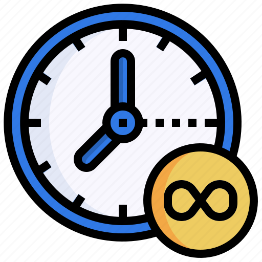 Endless, clock, time, eternal, unlimited icon - Download on Iconfinder