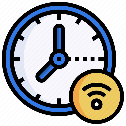 Signal, wifi, connection, time, clock icon - Download on Iconfinder