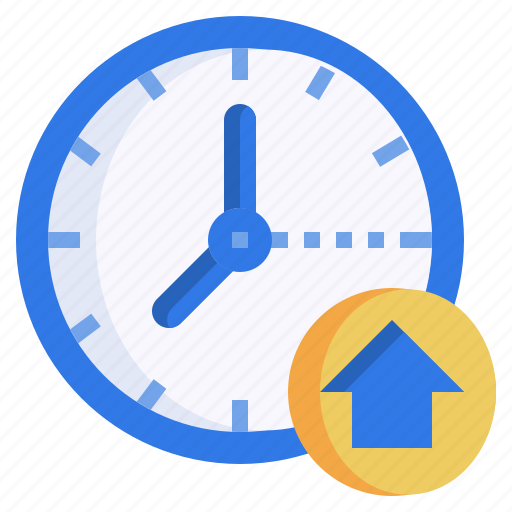 Home, house, clock, time, date icon - Download on Iconfinder