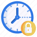 locked, secure, time, clock, date