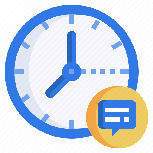 Talk, time, clock, speak, comment icon - Download on Iconfinder