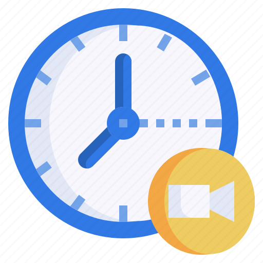 Video, camera, clock, time, filming icon - Download on Iconfinder