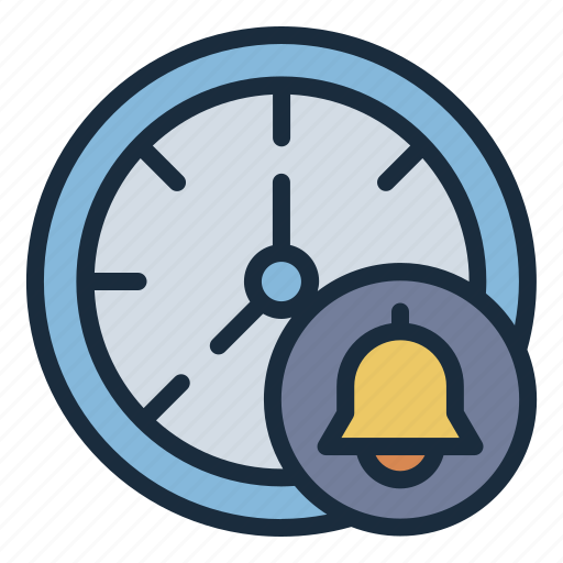Alarm, clock, time, notification, bell icon - Download on Iconfinder
