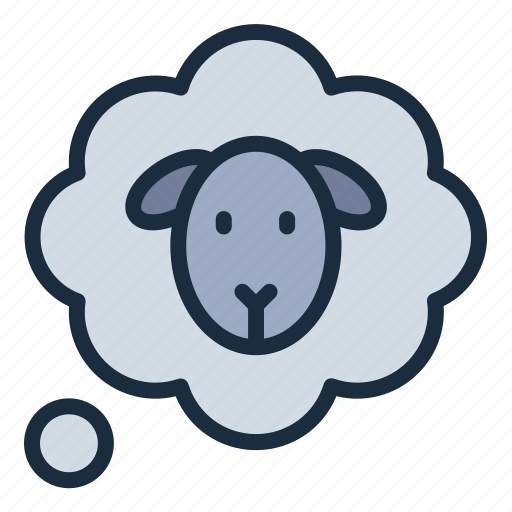 Dream, sleep, cloud, sheep, relax, rest, bed icon - Download on Iconfinder