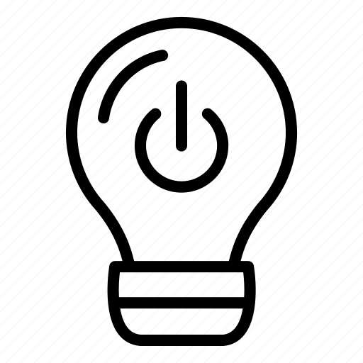 Bulb, light, switch, sleep, electronic, turn on, turn off icon - Download on Iconfinder