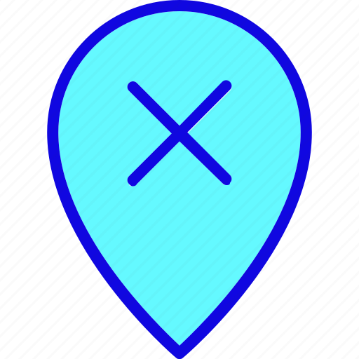 Incorect, location, marker, navigation, pin, place, pointer icon - Download on Iconfinder