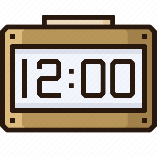 Alarm, clock, digital, table, date, time icon - Download on Iconfinder