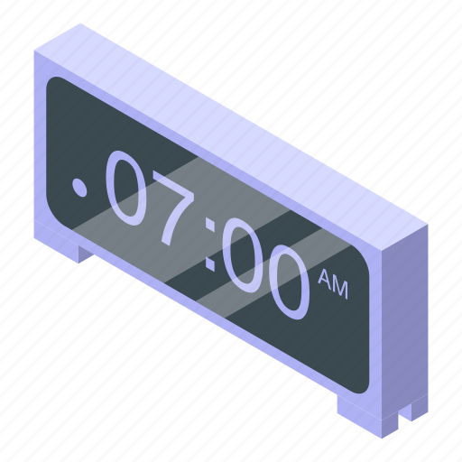 Alarm, time, isometric icon - Download on Iconfinder