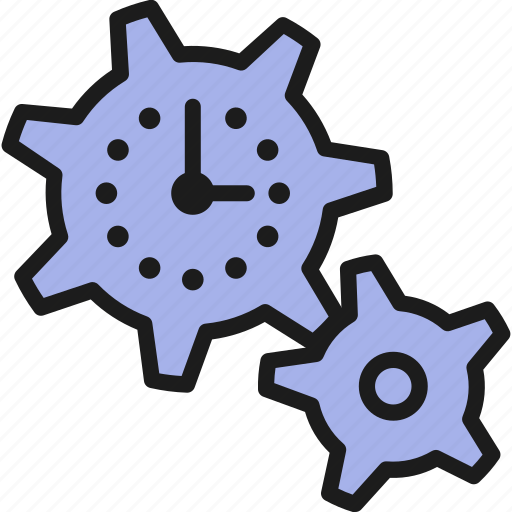 Business, clock, gear, management, tech, time, timer icon - Download on Iconfinder