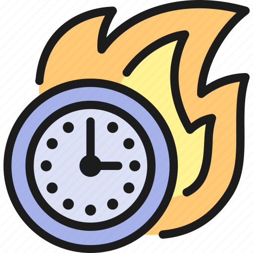 Business, clock, deadline, fire, limit, management, time icon - Download on Iconfinder