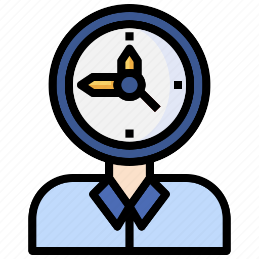 Employee, working, hours, time, management, user, avatar icon - Download on Iconfinder