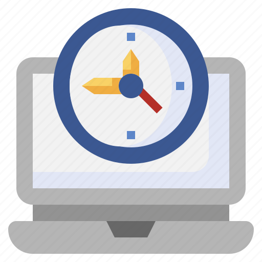 Laptop, time, management, wait, chronometer, stopwatch icon - Download on Iconfinder