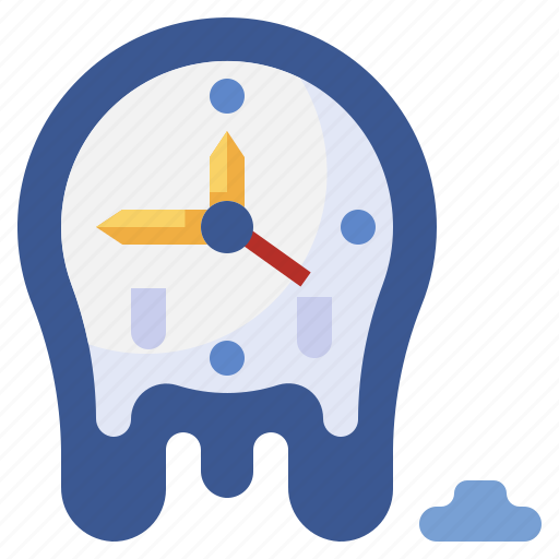 Surrealism, slow, melt, clock, time, management icon - Download on Iconfinder