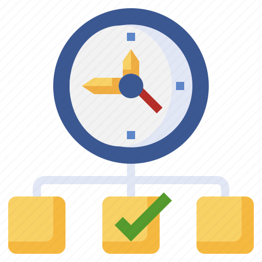 Time, management, clock, tasks, schedule, organization, check icon - Download on Iconfinder