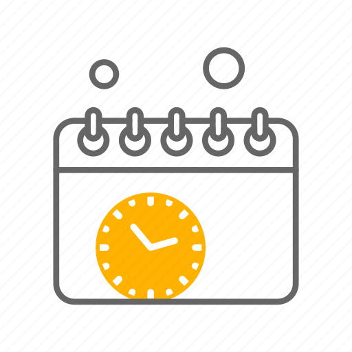 Calendar, clock, management, time icon - Download on Iconfinder