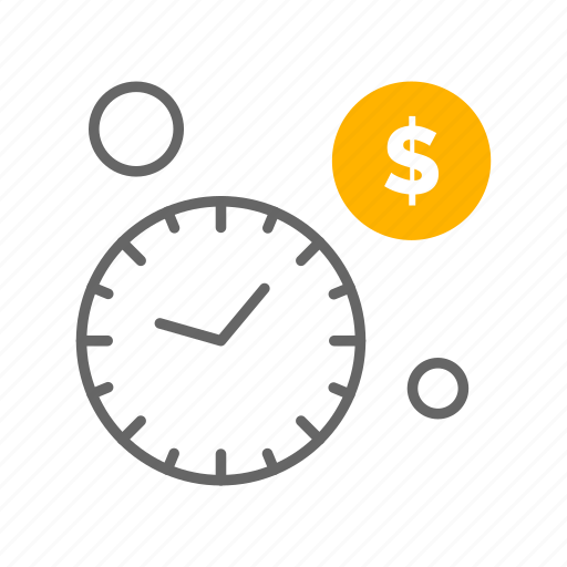 Clock, dollar, management, time icon - Download on Iconfinder