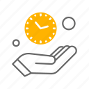 clock, hand, management, time