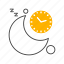 clock, management, moon, time