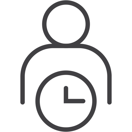 Clock, management, organization, personal, time, user icon - Free download