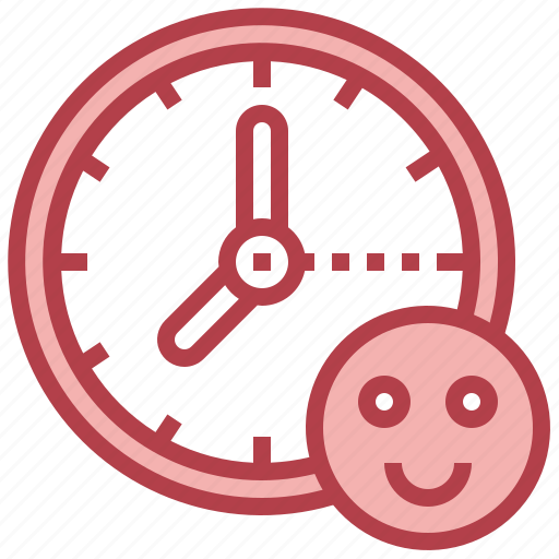 Happy, smile, clock, date, time icon - Download on Iconfinder