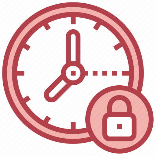 Locked, secure, time, clock, date icon - Download on Iconfinder
