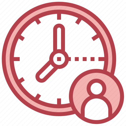 User, meeting, time, clock, person icon - Download on Iconfinder