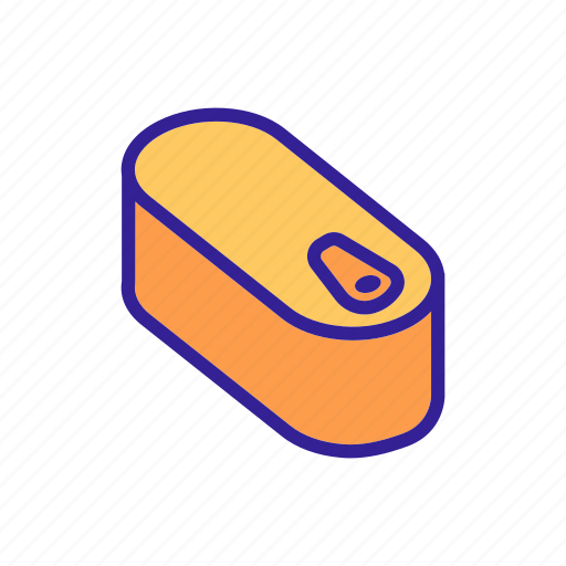 Can, container, freshness, metallic, oval, package, tin icon - Download on Iconfinder