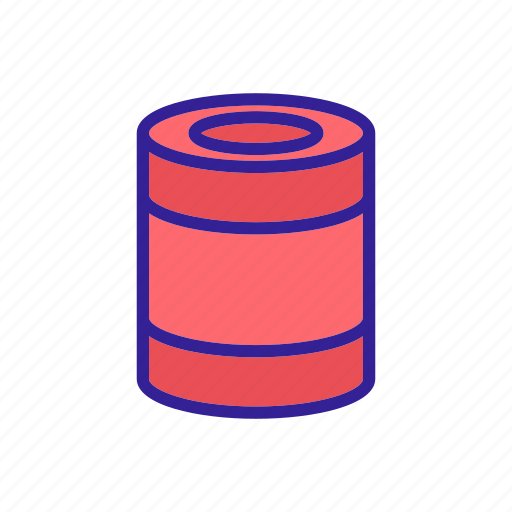Can, container, copper, cylindrical, metallic, package, tin icon - Download on Iconfinder