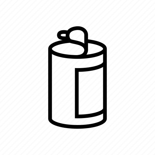Can, container, copper, cylindrical, metallic, opener, tin icon - Download on Iconfinder