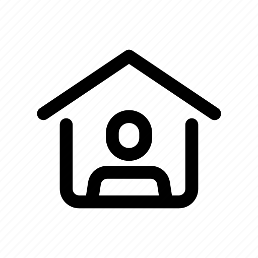 Home, user, house, stay, wfh icon - Download on Iconfinder