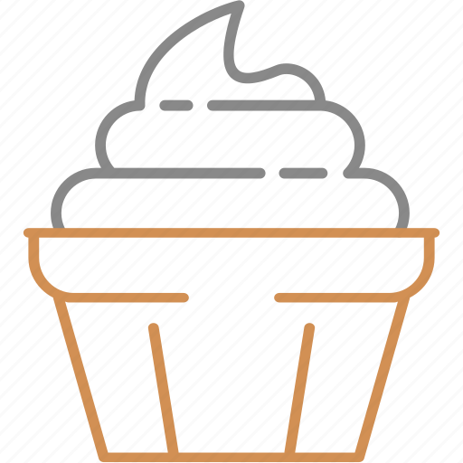 Cream, dessert, ice, candy, cup, sweet, waffle icon - Download on Iconfinder
