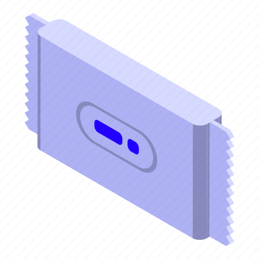 Wipes, pack, isometric icon - Download on Iconfinder