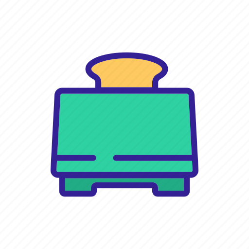 Bread, different, kitchen, ready, toast, toaster, tool icon - Download on Iconfinder