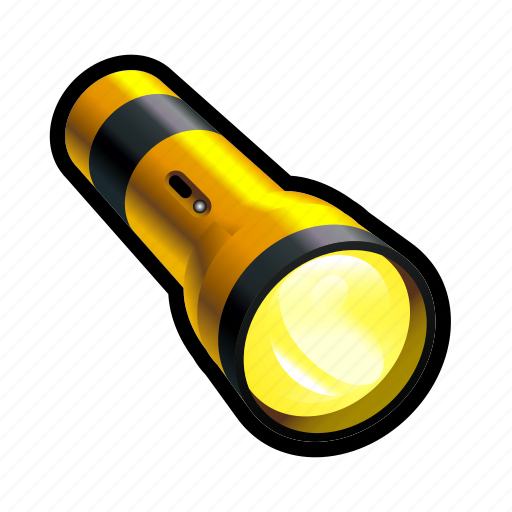 Find, flashlight, light, lit, on, search, toggle icon - Download on Iconfinder