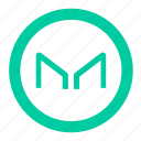 maker, crypto, coin, bitcoin, money, cryptocurrency, payment, currency