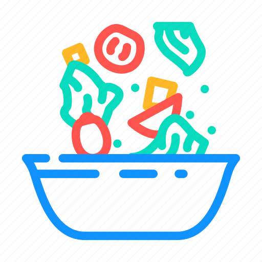 Salad, prepared, from, tomato, ingredient, natural icon - Download on Iconfinder