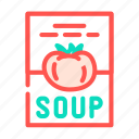 soup, tomato, package, natural, bio, ingredient