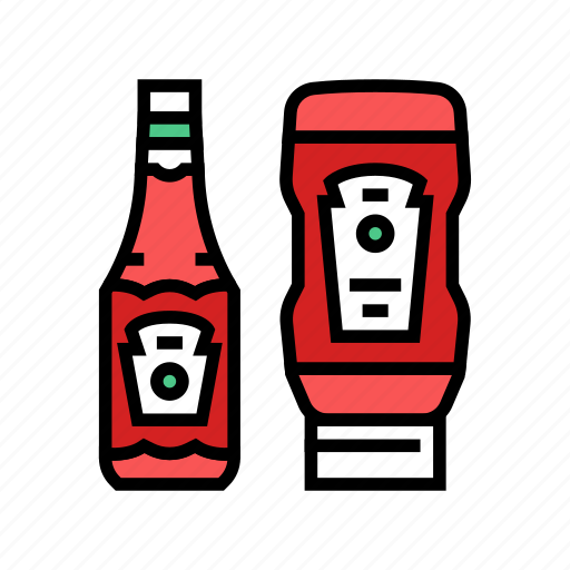 Ketchup, sauce, bottle, tomato, natural, vitamin icon - Download on Iconfinder