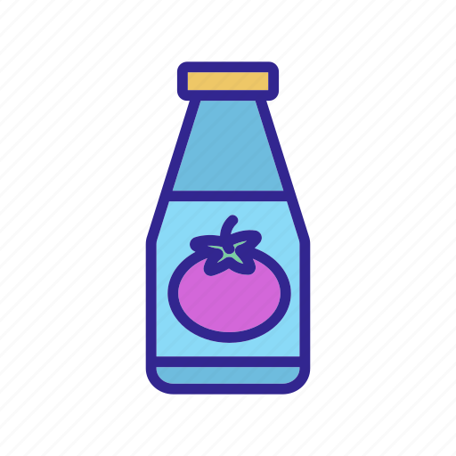 Contour, drawing, food, restaurant, tomato icon - Download on Iconfinder