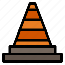 cone, construction, signaling, tools