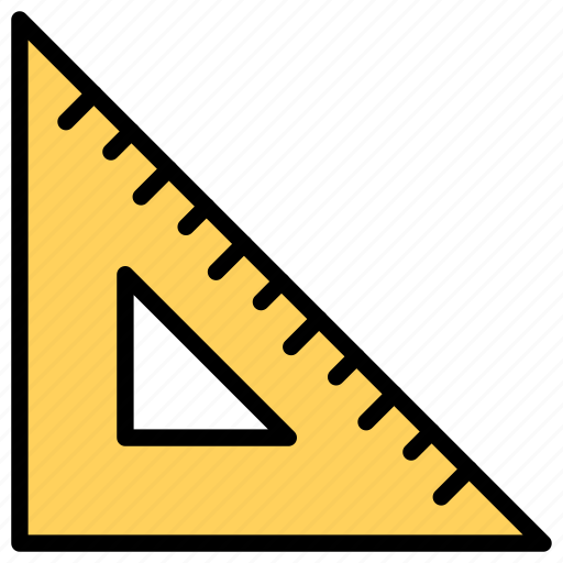 Triangle, ruler, geometry, tool icon - Download on Iconfinder