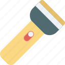 electric hand torch color vector icon