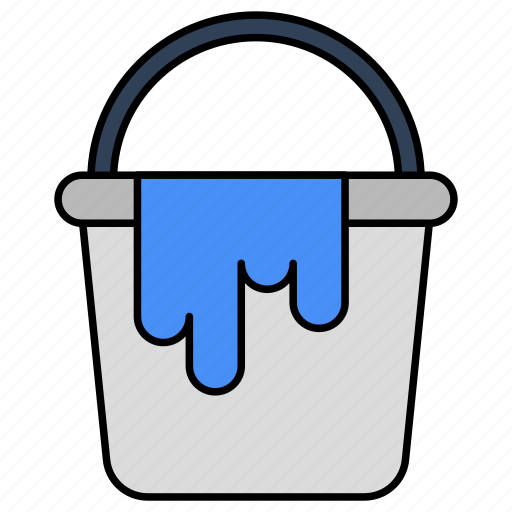 Paint bucket, paint pail, paint basket, paint container, painting tool icon - Download on Iconfinder