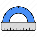 protractor, geometry tool, geometry equipment, stationery, scale