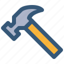 claw, hammer, tool, construction, equipment, repair